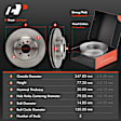 APBRPR1891 6 Pcs Front Disc Brake Rotors & Ceramic Brake Pads