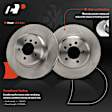 APBRPR1891 6 Pcs Front Disc Brake Rotors & Ceramic Brake Pads