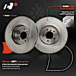 APBRPR1891 6 Pcs Front Disc Brake Rotors & Ceramic Brake Pads