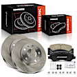 APBRPR1893 6 Pcs Front Disc Brake Rotors & Ceramic Brake Pads