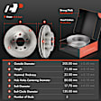 APBRPR1893 6 Pcs Front Disc Brake Rotors & Ceramic Brake Pads