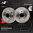 APBRPR1893 6 Pcs Front Disc Brake Rotors & Ceramic Brake Pads