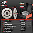 APBRPR1903 6 Pcs Front Disc Brake Rotors & Ceramic Brake Pads