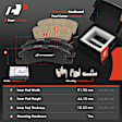 APBRPR1903 6 Pcs Front Disc Brake Rotors & Ceramic Brake Pads