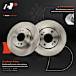 APBRPR1903 6 Pcs Front Disc Brake Rotors & Ceramic Brake Pads