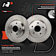 APBRPR1904 6 Pcs Rear Disc Brake Rotors & Ceramic Brake Pads