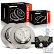 APBRPR1905 6 Pcs Rear Disc Brake Rotors & Ceramic Brake Pads