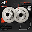 APBRPR1905 6 Pcs Rear Disc Brake Rotors & Ceramic Brake Pads