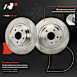 APBRPR1907 6 Pcs Rear Disc Brake Rotors & Ceramic Brake Pads