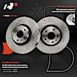 APBRPR1915 6 Pcs Front Disc Brake Rotors & Ceramic Brake Pads