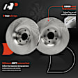 APBRPR1915 6 Pcs Front Disc Brake Rotors & Ceramic Brake Pads