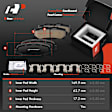 APBRPR1920 6 Pcs Rear Disc Brake Rotors & Ceramic Brake Pads