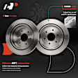 APBRPR1920 6 Pcs Rear Disc Brake Rotors & Ceramic Brake Pads