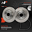 APBRPR1921 6 Pcs Front Disc Brake Rotors & Ceramic Brake Pads