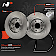 APBRPR1921 6 Pcs Front Disc Brake Rotors & Ceramic Brake Pads