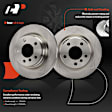 APBRPR1924 6 Pcs Rear Disc Brake Rotors & Ceramic Brake Pads