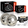 APBRPR1927 6 Pcs Rear Disc Brake Rotors & Ceramic Brake Pads