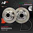 APBRPR1927 6 Pcs Rear Disc Brake Rotors & Ceramic Brake Pads