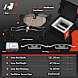 APBRPR1933 12 Pcs Front & Rear Disc Brake Rotors & Ceramic Brake Pads