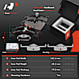 APBRPR1935 12 Pcs Front & Rear Disc Brake Rotors & Ceramic Brake Pads