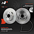 APBRPR1941 12 Pcs Front & Rear Disc Brake Rotors & Ceramic Brake Pads & Rear Brake Drum Shoes
