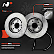 APBRPR1941 12 Pcs Front & Rear Disc Brake Rotors & Ceramic Brake Pads & Rear Brake Drum Shoes
