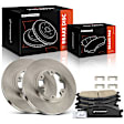 APBRPR1942 6 Pcs Front Disc Brake Rotors & Ceramic Brake Pads