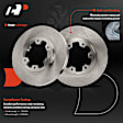 APBRPR1942 6 Pcs Front Disc Brake Rotors & Ceramic Brake Pads