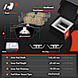 APBRPR1948 12 Pcs Front & Rear Disc Brake Rotors & Ceramic Brake Pads