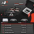 APBRPR1948 12 Pcs Front & Rear Disc Brake Rotors & Ceramic Brake Pads