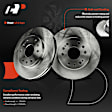 APBRPR1962 12 Pcs Front & Rear Disc Brake Rotors & Ceramic Brake Pads & Rear Brake Drums Shoes