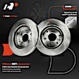 APBRPR1962 12 Pcs Front & Rear Disc Brake Rotors & Ceramic Brake Pads & Rear Brake Drums Shoes