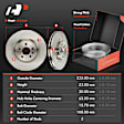 APBRPR1970 12 Pcs Front & Rear Disc Brake Rotors & Ceramic Brake Pads
