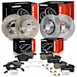 APBRPR1979 12 Pcs Front & Rear Disc Brake Rotors & Ceramic Brake Pads