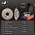APBRPR1979 12 Pcs Front & Rear Disc Brake Rotors & Ceramic Brake Pads