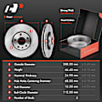 APBRPR1979 12 Pcs Front & Rear Disc Brake Rotors & Ceramic Brake Pads