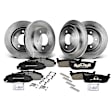 APBRPR197 Front & Rear Disc Brake Rotors & Ceramic Brake Pads