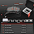 APBRPR197 Front & Rear Disc Brake Rotors & Ceramic Brake Pads