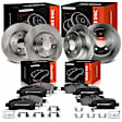 APBRPR1983 12 Pcs Front & Rear Disc Brake Rotors & Ceramic Brake Pads
