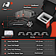 APBRPR1983 12 Pcs Front & Rear Disc Brake Rotors & Ceramic Brake Pads