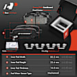 APBRPR1983 12 Pcs Front & Rear Disc Brake Rotors & Ceramic Brake Pads