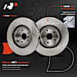 APBRPR1990 6 Pcs Front Disc Brake Rotors & Ceramic Brake Pads