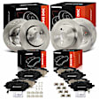 APBRPR1994 12 Pcs Front & Rear Disc Brake Rotors & Ceramic Brake Pads