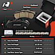 APBRPR1995 6 Pcs Front Disc Brake Rotors & Ceramic Brake Pads