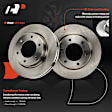 APBRPR1995 6 Pcs Front Disc Brake Rotors & Ceramic Brake Pads