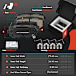 APBRPR2012 12 Pcs Front & Rear Disc Rotors & Brake Pads