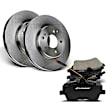 APBRPR201 Front Disc Brake Rotors & Ceramic Brake Pads