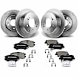 APBRPR202 Front & Rear Disc Brake Rotors & Ceramic Brake Pads