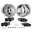 APBRPR204 Front & Rear Disc Brake Rotors & Ceramic Brake Pads
