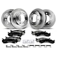 APBRPR208 Front & Rear Disc Brake Rotors & Ceramic Brake Pads